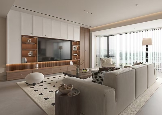 Functional Whole House Customization Neo Chinese Style Wardrobe Drawer System