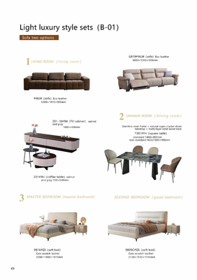 comprar Juegos de muebles para el hogar de lujo ligero para sala de estar y dormitorio para apartamento Fabricación en línea