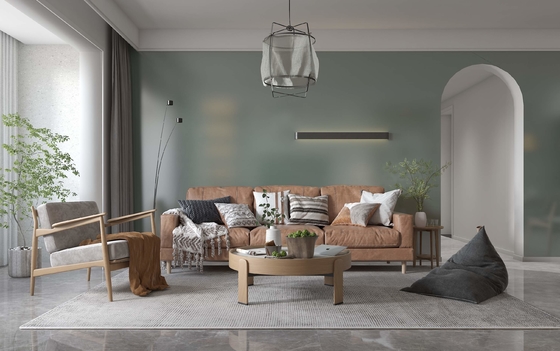 acheter Peintures Texturées Brillance Oeuf 4-5m2 1KG Avec 2 Couches Libèrent des Ions Négatifs d'Oxygène fabrication en ligne