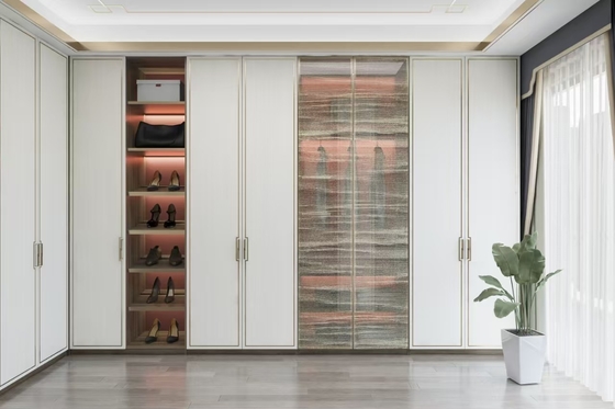 Buy Modern Custom Walk-In Closet Minimalist Changing Room Wardrobe Inner Decoration online manufacture