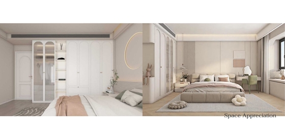 Beli Sistem Lemari Pakaian Walk-In Kustom Panel Kaca Dengan Sistem Rak Terbuka Untuk Dekorasi Rumah pembuatan online