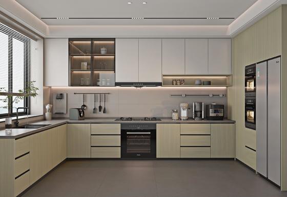 acheter Conception de meubles de cuisine d'angle sur mesure peu encombrants - Épaisseur de la table 20 mm fabrication en ligne