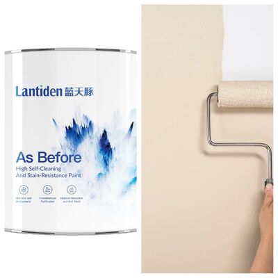 comprar Como Antes Ultra Tinta Interior Autolimpante Efeito Lótus Hidrofóbico Remoção de Formaldeído 90 Por Cento Para Casa Hospital Fabricação em linha