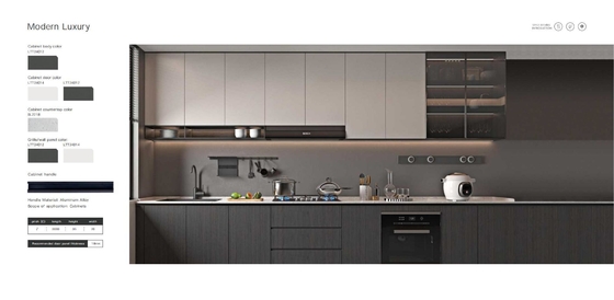 Modern Style Kitchen Custom Cabinet Furniture Classic White With Island