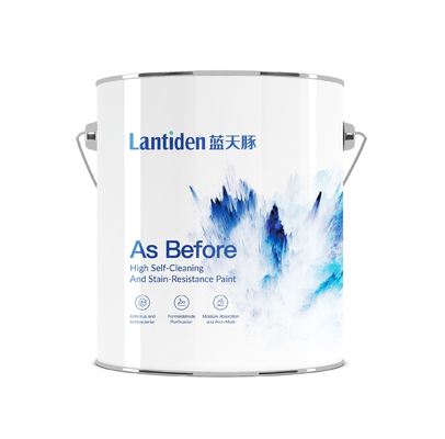 Interior Wall Self Cleaning House Paint Stain Resistant Lotus Leaf Self Odor Removal